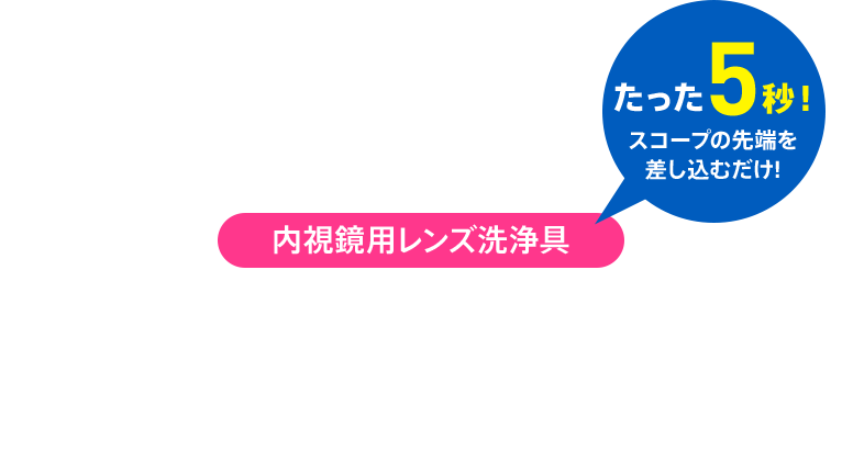 内視鏡用レンズ洗浄具スプラッシュクリン